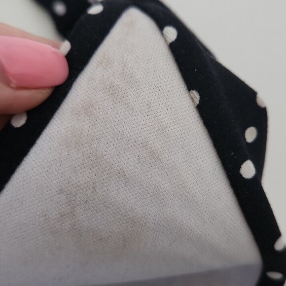 LA BLANCA | Polka dot swimsuit one piece black white sz 10 - Picture 6 of 7
